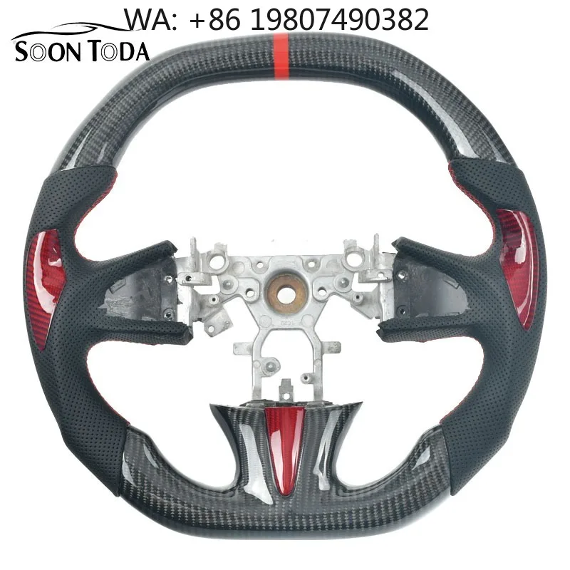 Half Carbon Fiber Sport Steering Wheel Full Grain Leather Wrap Custom Refit Replacement For Multi-gen Classic Sport Vehicle Chas
Half Carbon Fiber Sport Steering Wheel Full Grain Leather Wrap Custom Refit Replacement For Multi-gen Classic Sport Vehicle Chas