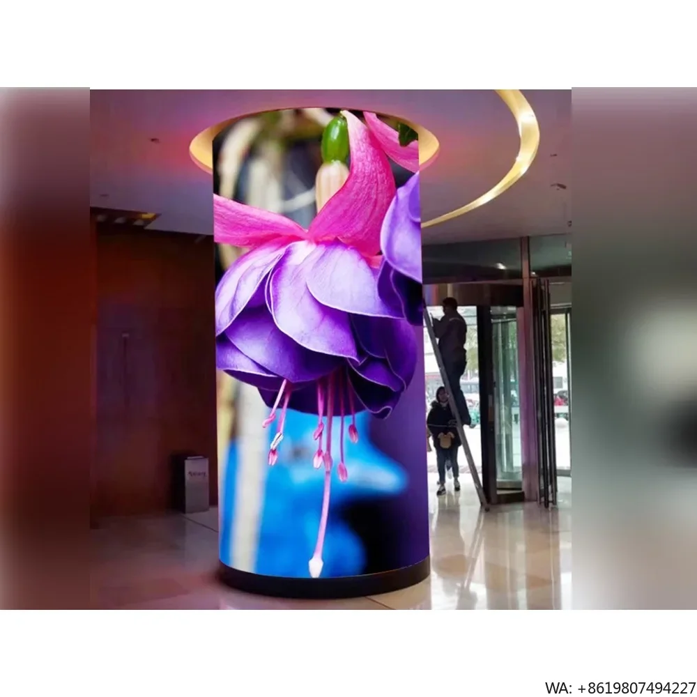 P1.25 Soft Module 360 Degree Circular Column LED Display Screen Full Color Seamless Indoor Round LED Video Wall Panel
P1.25 Soft Module 360 Degree Circular Column LED Display Screen Full Color Seamless Indoor Round LED Video Wall Panel