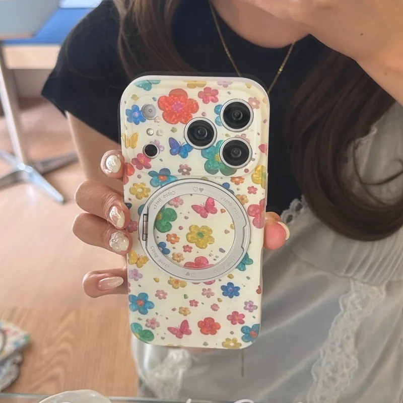 Spring Cute Colorful Little Flower Butterfly Phone Case For iPhone 17 Pro 16 15 Pro Max Cover with Stand Shockproof Cases For 16
Spring Cute Colorful Little Flower Butterfly Phone Case For iPhone 17 Pro 16 15 Pro Max Cover with Stand Shockproof Cases For 16
