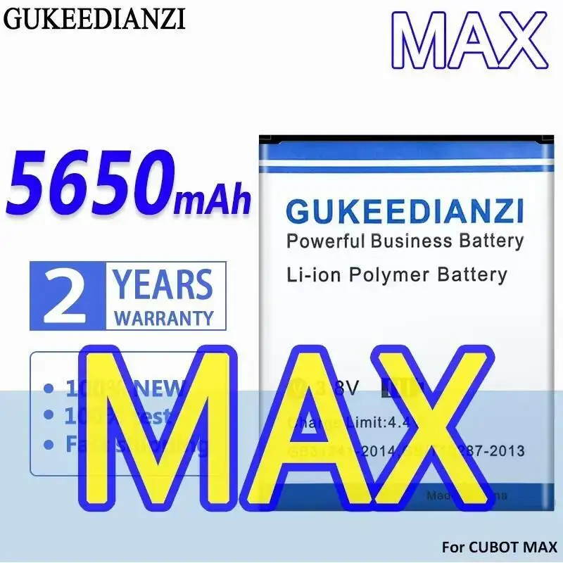 5650Mah For Cubot Max Mobile Phone Battery Long-Lasting Performance Premium Replacement
5650Mah For Cubot Max Mobile Phone Battery Long-Lasting Performance Premium Replacement