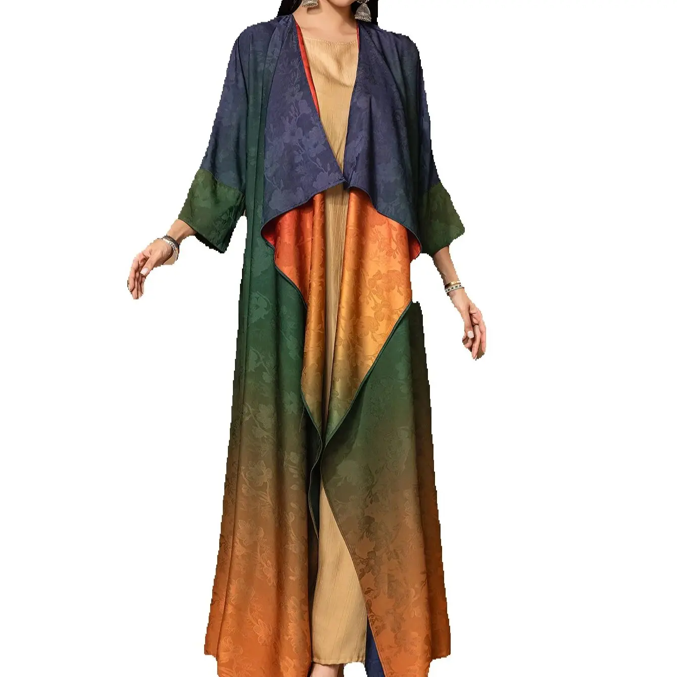 Eid Djellaba Reversible Gradient Satin Open Abayas for Women Muslim Dress Kimono Cardigan Dubai Party Robe Turkey Kaftan Ramadan
Eid Djellaba Reversible Gradient Satin Open Abayas for Women Muslim Dress Kimono Cardigan Dubai Party Robe Turkey Kaftan Ramadan