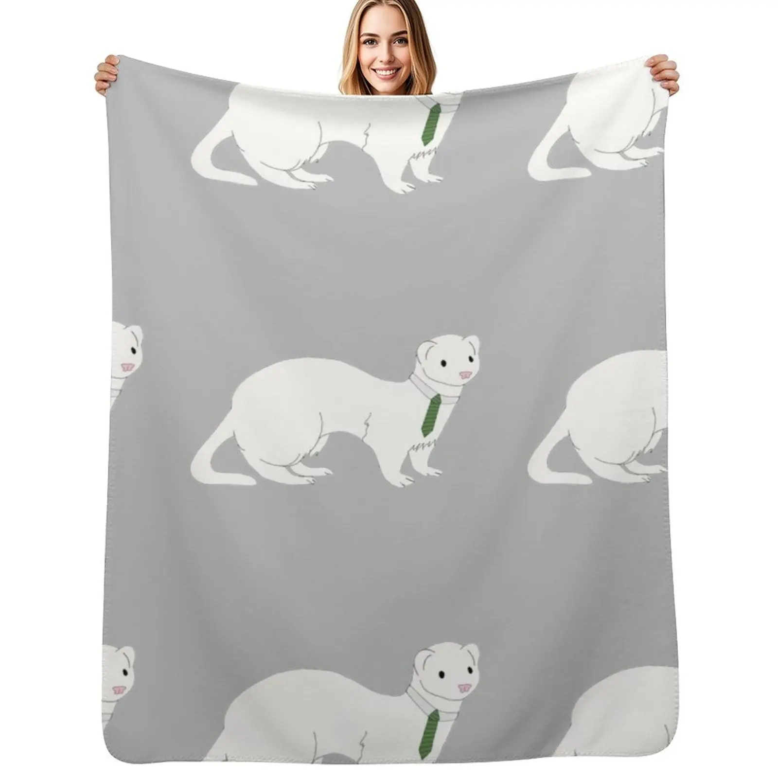 Draco Malfoy as a ferret Throw Blanket Multi-Purpose Soft Plush Plaid Comforter Plaid on the sofa Blankets
Draco Malfoy as a ferret Throw Blanket Multi-Purpose Soft Plush Plaid Comforter Plaid on the sofa Blankets