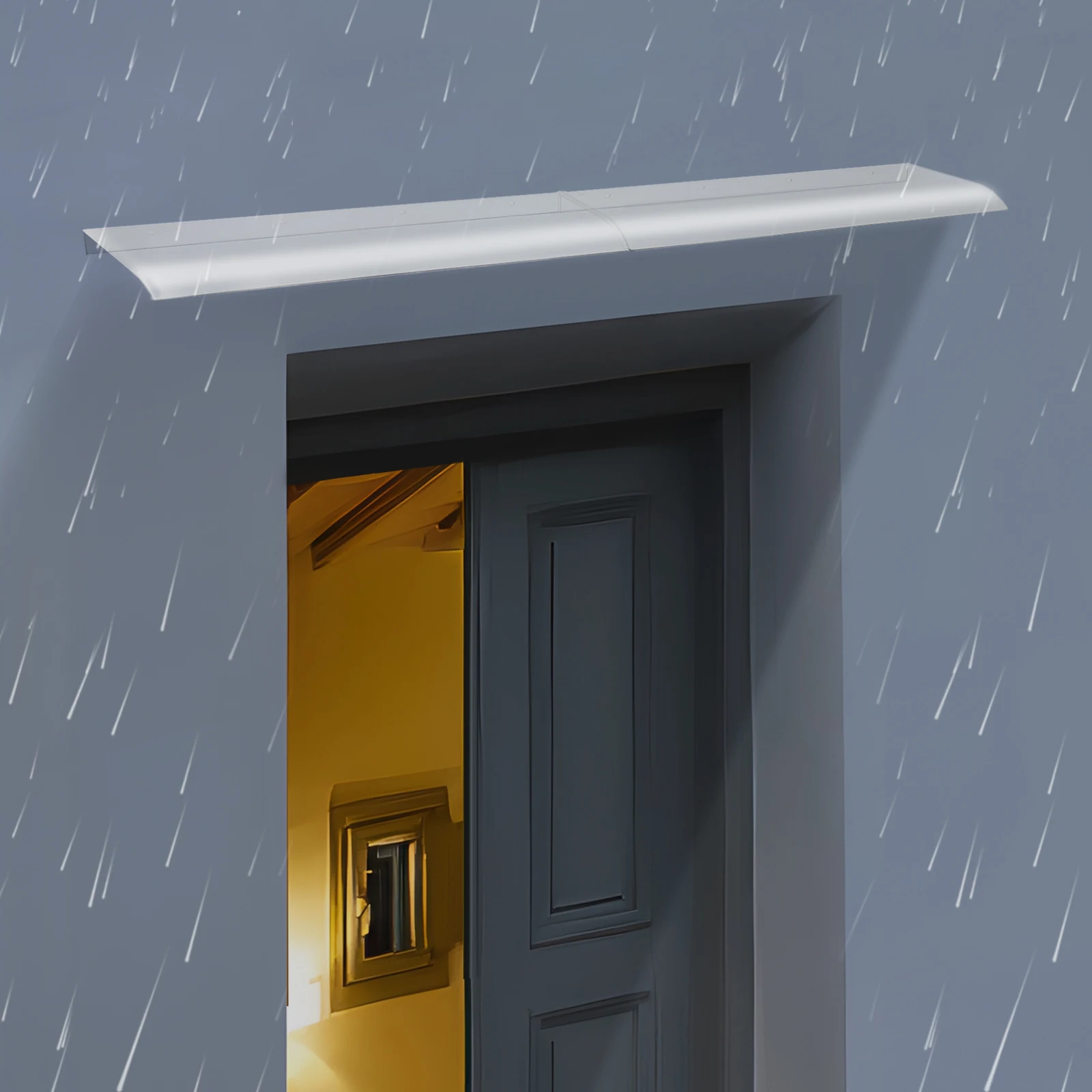 Навес-укрытие от дождя 78,7*15,7 дюймов, прозрачный, для входной двери, настенный, из ПЭТ, для дома, патио, балкона, окна
Навес-укрытие от дождя 78,7*15,7 дюймов, прозрачный, для входной двери, настенный, из ПЭТ, для дома, патио, балкона, окна