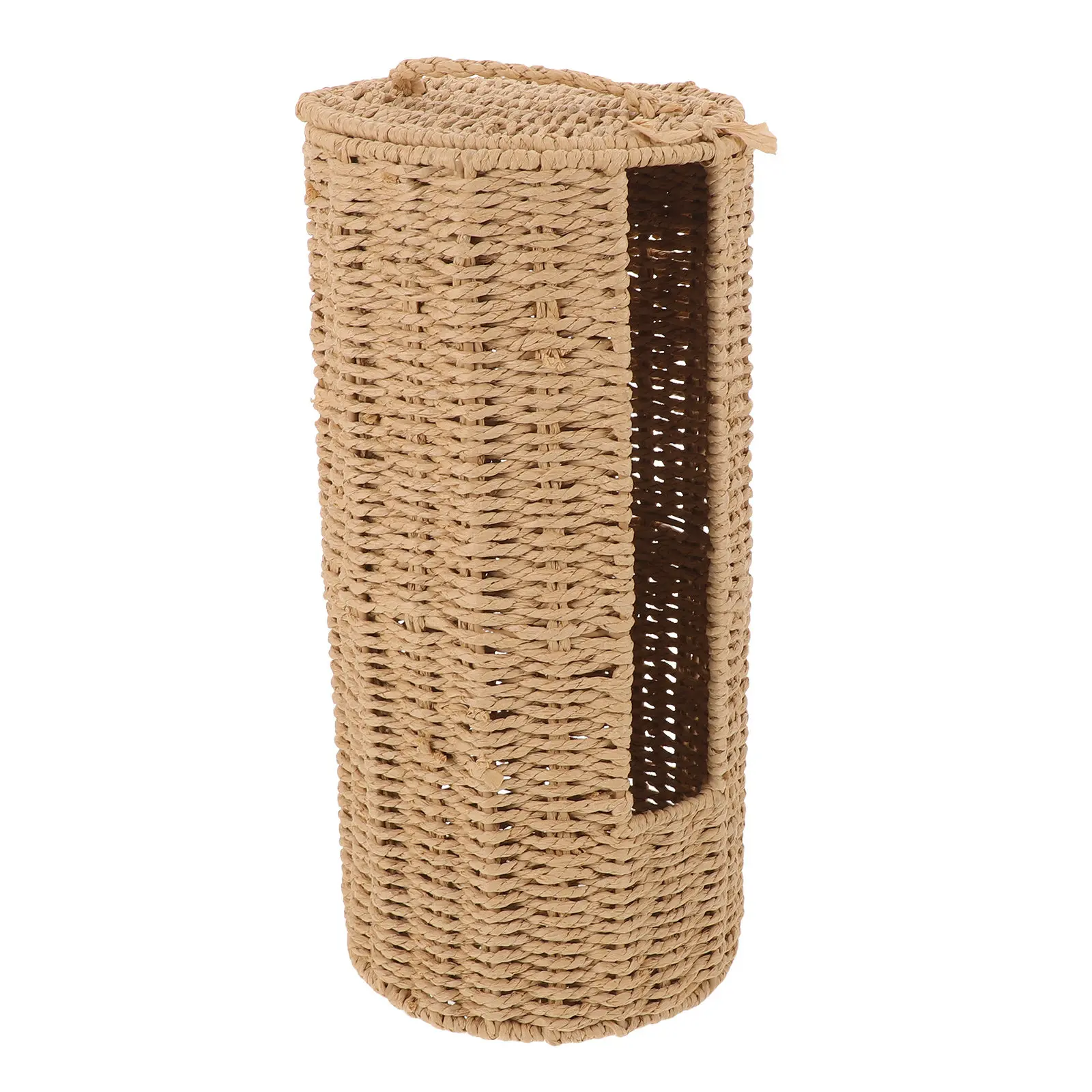 Rattan Woven Toilet Paper Basket with Lid - Stylish Boho Bathroom Tissue Storage Organizer for Countertop Freestanding Use -
Rattan Woven Toilet Paper Basket with Lid - Stylish Boho Bathroom Tissue Storage Organizer for Countertop Freestanding Use -