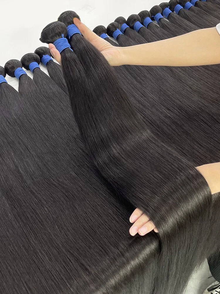 Silky Straight Human Hair Bundles Brazilian Hair Weave Bundles 1/3/4 PCS Natural Black Hair Bundles Remy Human Hair Extensions
Silky Straight Human Hair Bundles Brazilian Hair Weave Bundles 1/3/4 PCS Natural Black Hair Bundles Remy Human Hair Extensions