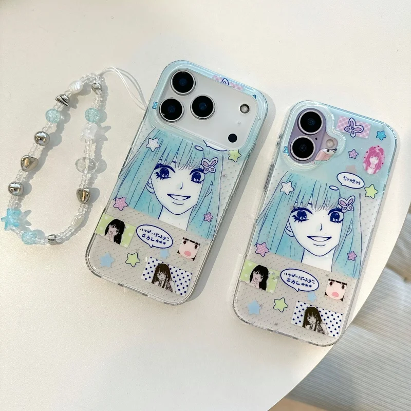 Kawaii Cartoon Comic Girl Illustration Phone Case For iPhone 17 Pro 15 16 Pro Max Cover with Chain Fashon Cute Cases For Apple 1
Kawaii Cartoon Comic Girl Illustration Phone Case For iPhone 17 Pro 15 16 Pro Max Cover with Chain Fashon Cute Cases For Apple 1