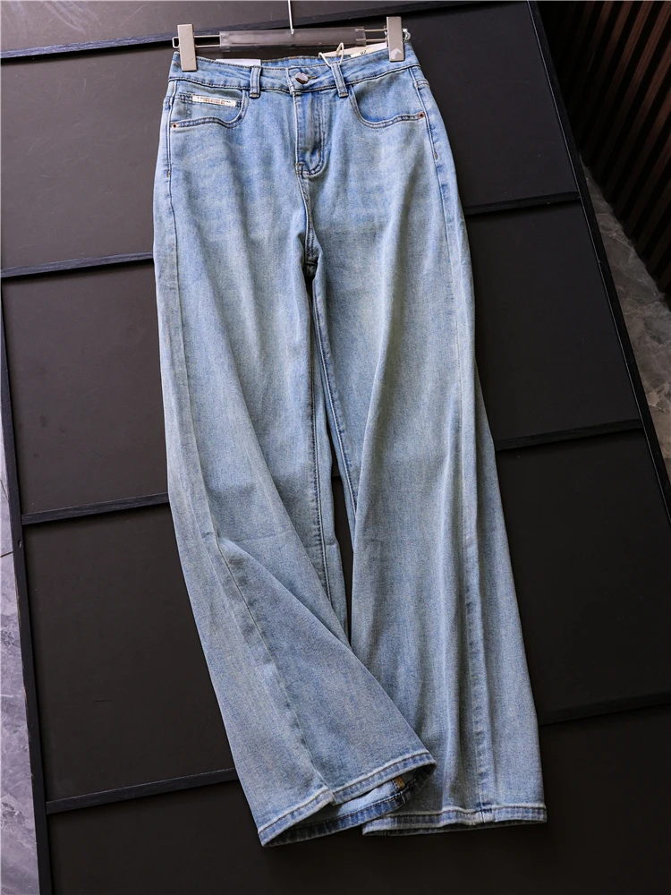 Retro Faded Light Green Washed High Waist Wide Leg Casual Straight Cut Women's Jeans High Waist Loose Fit Long Pants
Retro Faded Light Green Washed High Waist Wide Leg Casual Straight Cut Women's Jeans High Waist Loose Fit Long Pants