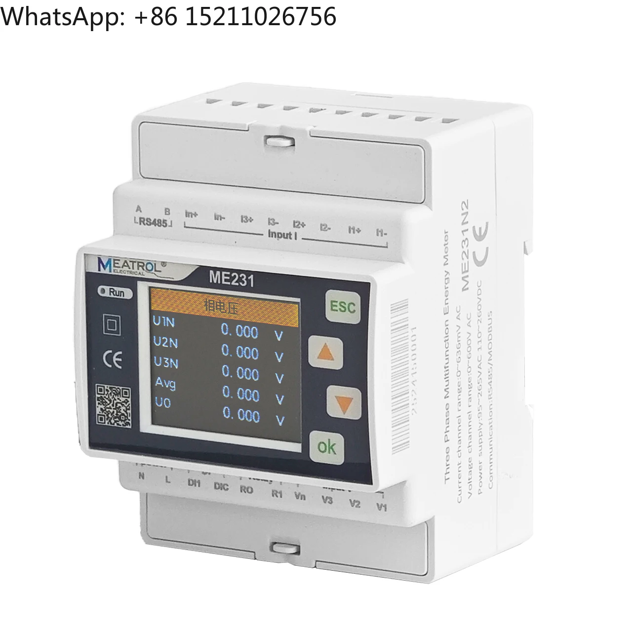 Power Energy Consumption Analysis Smart Multifunction Meter ME231 3 Phase Iot Smart Energy Meter Iot System Device
Power Energy Consumption Analysis Smart Multifunction Meter ME231 3 Phase Iot Smart Energy Meter Iot System Device