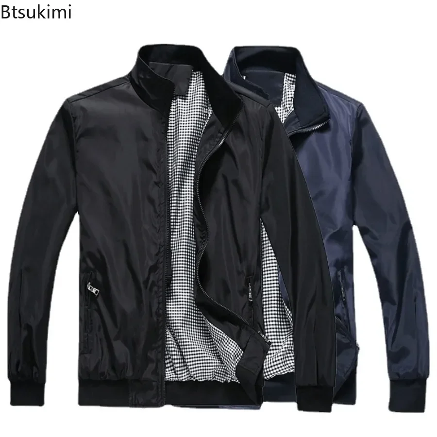 New2025 Men's Casual Bomber Jackets Spring Autumn Fashion Stand Collar Jacket Coats Male Solid Daily Business Men's Blazer Suits
New2025 Men's Casual Bomber Jackets Spring Autumn Fashion Stand Collar Jacket Coats Male Solid Daily Business Men's Blazer Suits