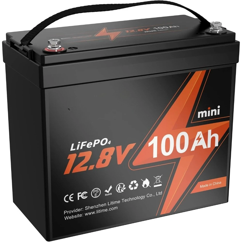 12V 100Ah Mini LiFePO4 Lithium Battery, Upgraded 100A BMS, 10-Year Lifespan with Up to 15000 Cycles, Max. 1280Wh Energy
12V 100Ah Mini LiFePO4 Lithium Battery, Upgraded 100A BMS, 10-Year Lifespan with Up to 15000 Cycles, Max. 1280Wh Energy