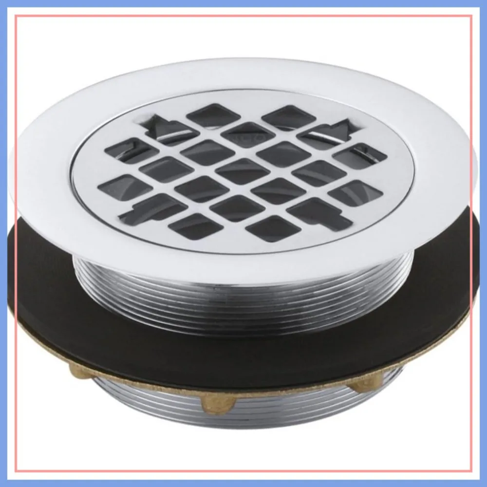 Round Shower Drain, One Size, Use with Plastic Pipe, Gasket Included, Polished Chrome
Round Shower Drain, One Size, Use with Plastic Pipe, Gasket Included, Polished Chrome