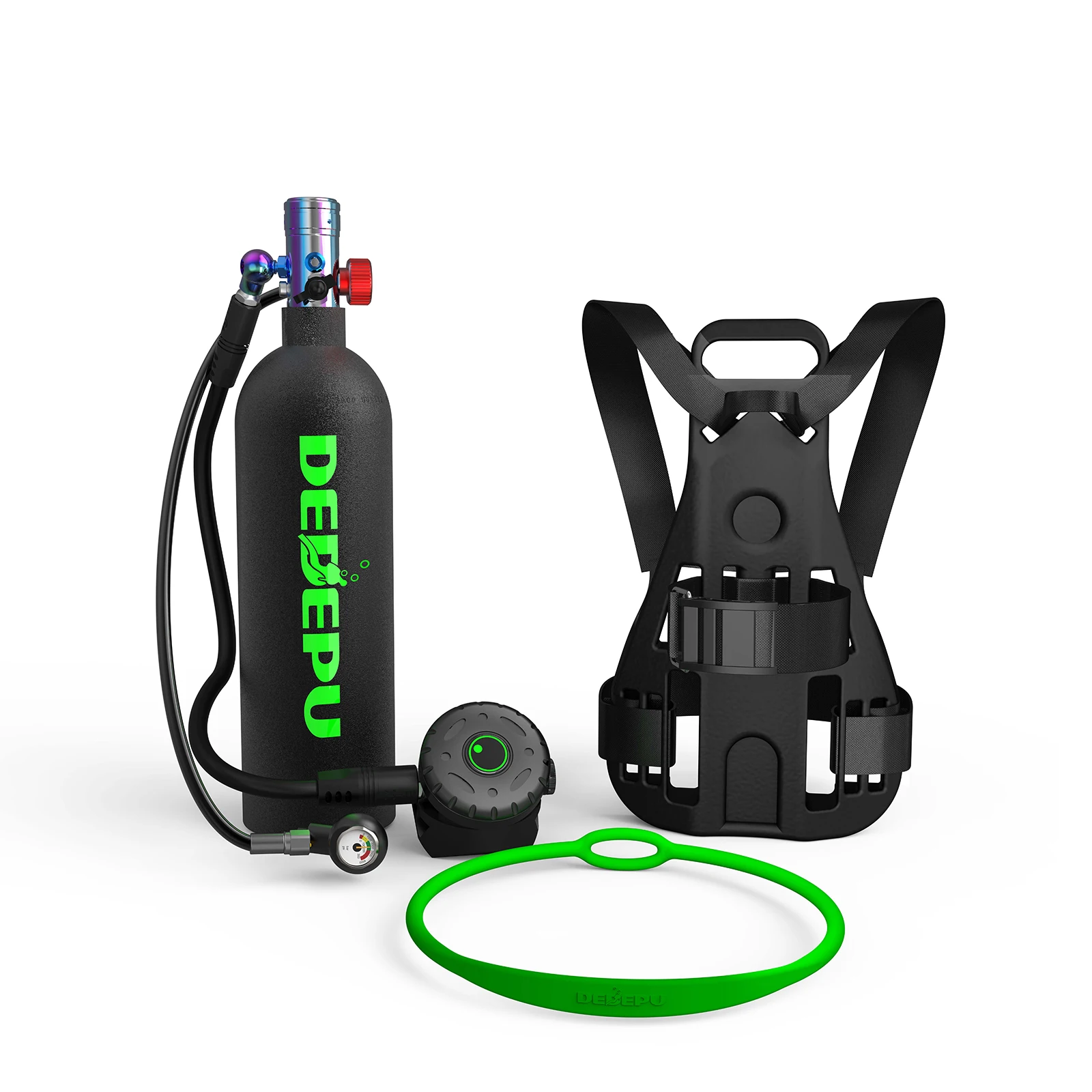 2.3L Underwater Breath Scuba Diving Oxygen Tank Gear High Pressure Equipment for Mini Diving with Backpack Regulator Kit
2.3L Underwater Breath Scuba Diving Oxygen Tank Gear High Pressure Equipment for Mini Diving with Backpack Regulator Kit
