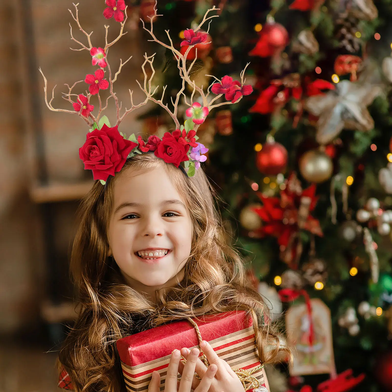 1Pcs Deer Horn Modeling Hairband Flower Decor Festival Party Headdress Headband Prop Lightweight Creative Party Hairband
1Pcs Deer Horn Modeling Hairband Flower Decor Festival Party Headdress Headband Prop Lightweight Creative Party Hairband