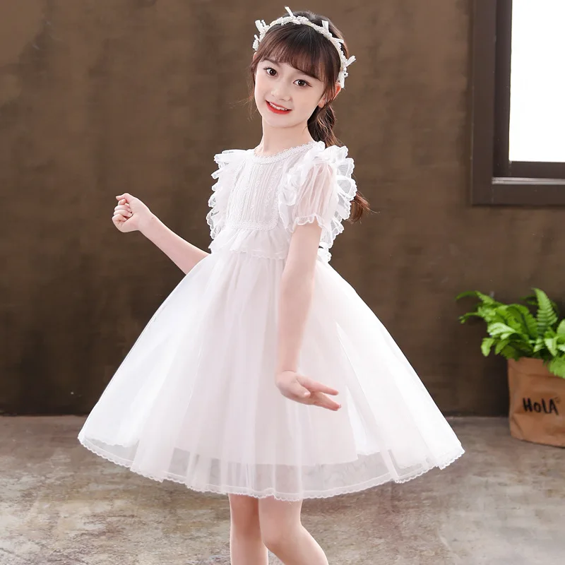 Girls' Dress Summer New Red Lace Short-Sleeved Princess Dress Children's Day Student Chorus Performance Dress
Girls' Dress Summer New Red Lace Short-Sleeved Princess Dress Children's Day Student Chorus Performance Dress