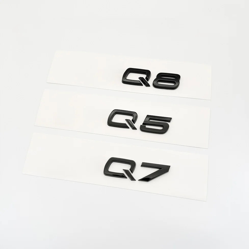 ABS Letters Glossy Black Emblem for Audi SQ5 SQ7 SQ8 Car Rear Trunk Badge Logo Sticker Accessories
ABS Letters Glossy Black Emblem for Audi SQ5 SQ7 SQ8 Car Rear Trunk Badge Logo Sticker Accessories