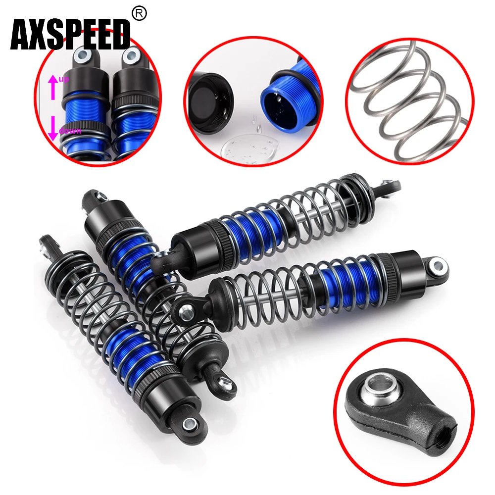 AXSPEED масляные амортизаторы из алюминиевого сплава, набор демпферов 70/80/90 мм для 1/10 осевого SCX10 RC Drift Car, обновленные детали
AXSPEED масляные амортизаторы из алюминиевого сплава, набор демпферов 70/80/90 мм для 1/10 осевого SCX10 RC Drift Car, обновленные детали