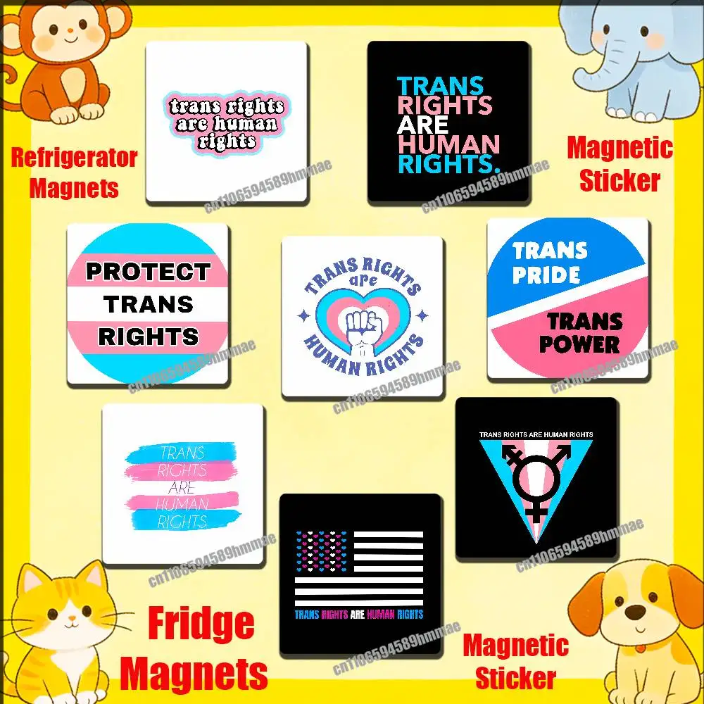 For Trans Rights are Human Rights Fridge Freezer Refrigerator Magnets Kitchen Metal Cabinet Magnetic Sticker Card
For Trans Rights are Human Rights Fridge Freezer Refrigerator Magnets Kitchen Metal Cabinet Magnetic Sticker Card