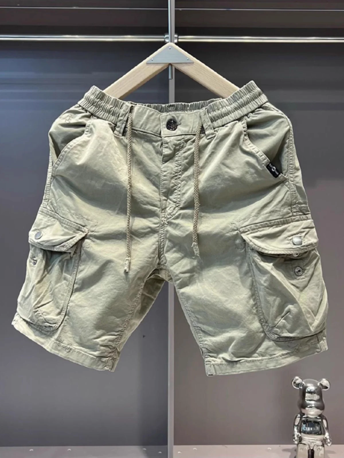 Retro Japanese Sle Cotton Workwear orts Men's Summer Loose Fit Casual Elastic Waist Five-Quarter Length Pants
Retro Japanese Sle Cotton Workwear orts Men's Summer Loose Fit Casual Elastic Waist Five-Quarter Length Pants