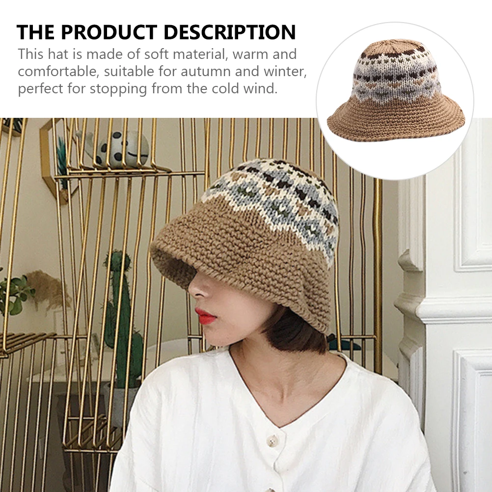Knitted Beanie Hat Weave Wool Hats for Women Fashion Woolen Cap Yarn Stylish Women's & Caps 
Knitted Beanie Hat Weave Wool Hats for Women Fashion Woolen Cap Yarn Stylish Women's & Caps