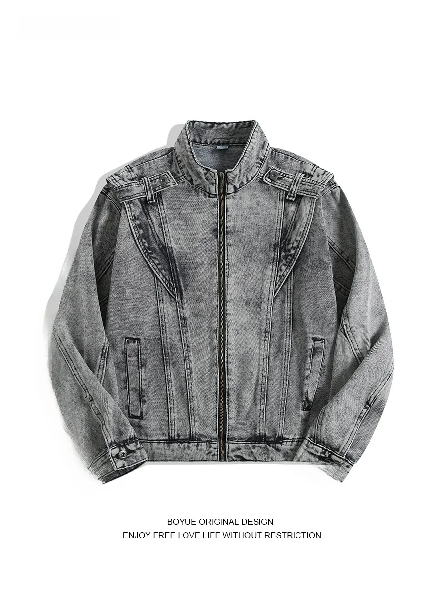Мужская джинсовая куртка Boyue American Sle Waed Heavy Du, повседневная уличная одежда, молодежный тренд, осенне-зимняя верхняя одежда
Мужская джинсовая куртка Boyue American Sle Waed Heavy Du, повседневная уличная одежда, молодежный тренд, осенне-зимняя верхняя одежда