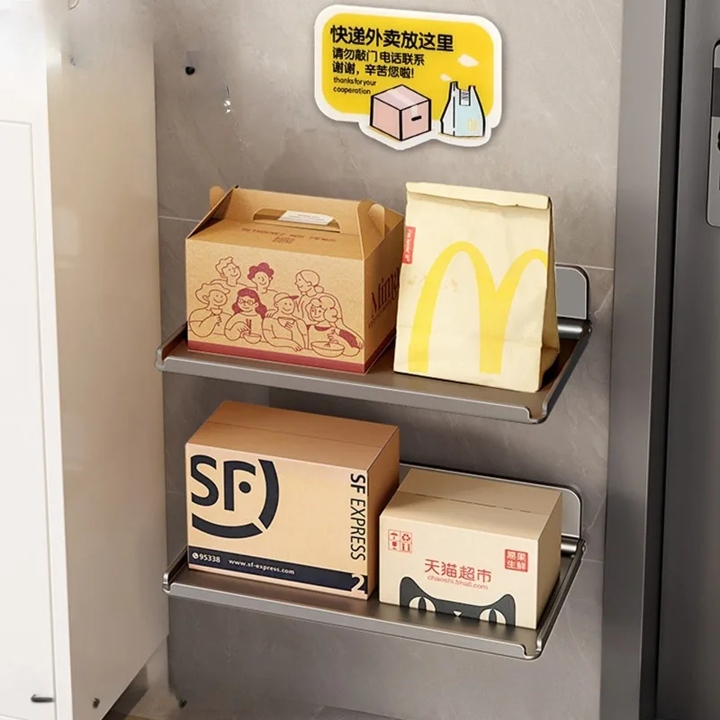 Foldable shelf behind the door, express takeaway storage shelf at the door, large-capacity storage rack at the entrance
Foldable shelf behind the door, express takeaway storage shelf at the door, large-capacity storage rack at the entrance
