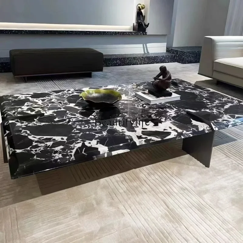 yj32 Light luxury natural imported black luxury stone large flat layer high-end Italian minimalist rectangular marble coffee tab
yj32 Light luxury natural imported black luxury stone large flat layer high-end Italian minimalist rectangular marble coffee tab