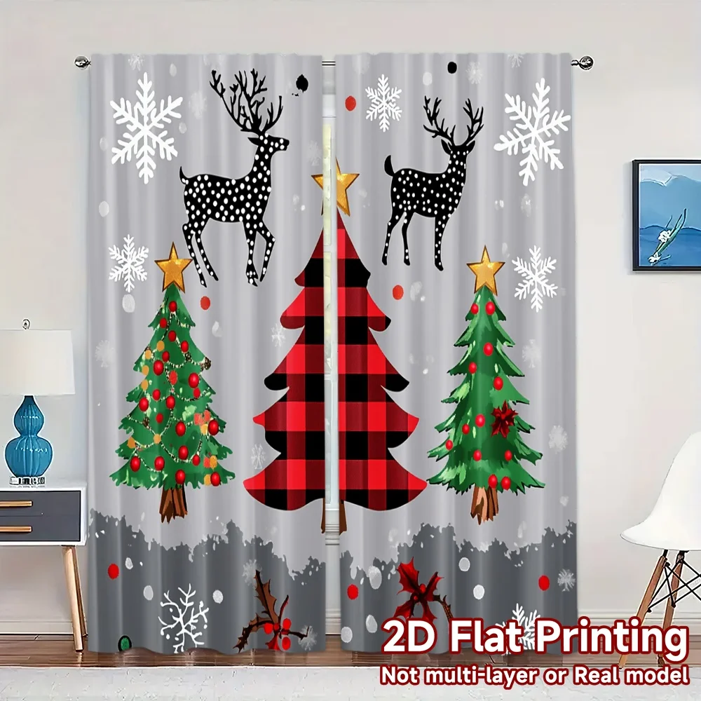 2pcs,Curtains Cute Deer Christmas Trees (3) Popular Light Filtering Curtains Versatile Polyester Curtains Thermal Insulation,
2pcs,Curtains Cute Deer Christmas Trees (3) Popular Light Filtering Curtains Versatile Polyester Curtains Thermal Insulation,