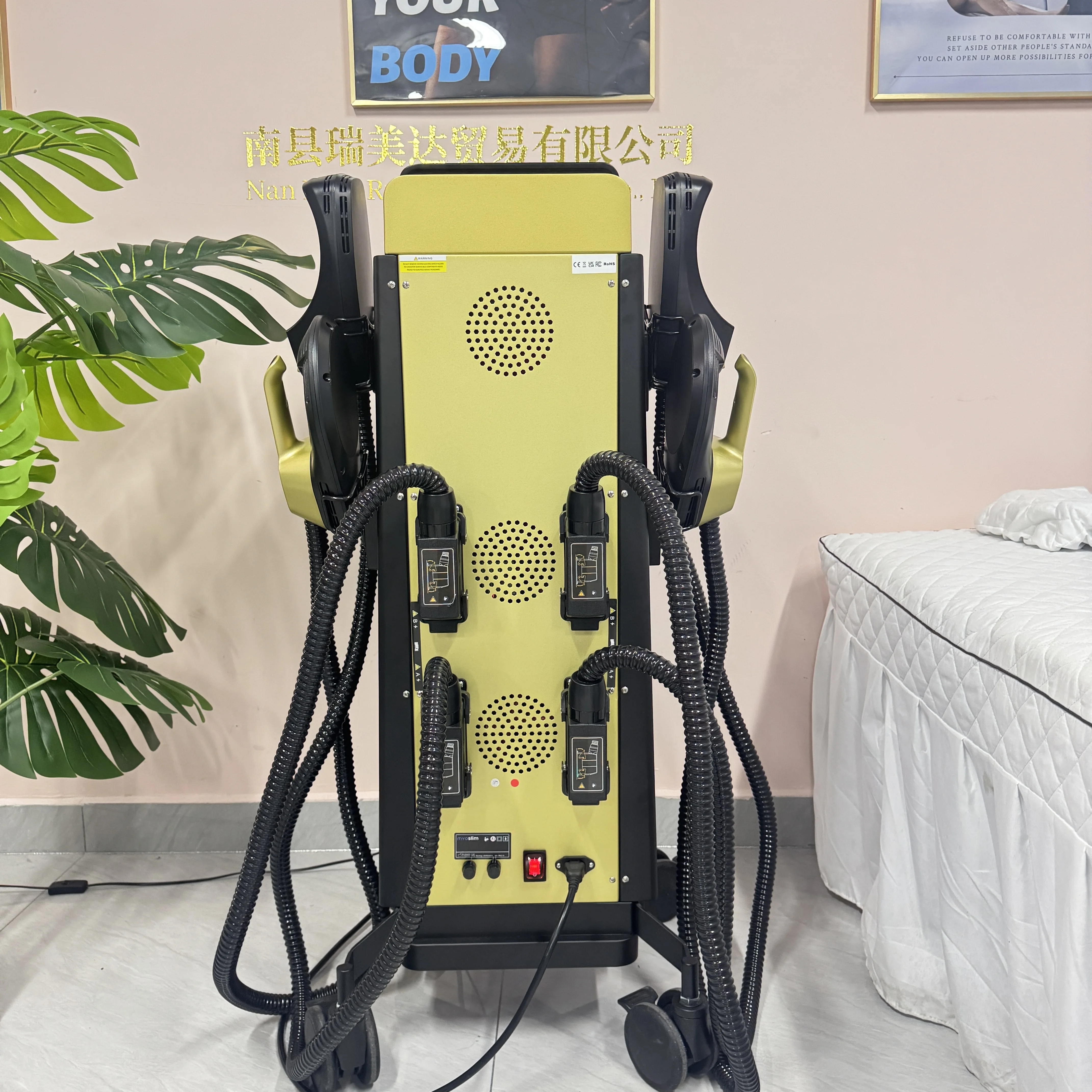 Professional Ems Body Sculpt Machine Neo RF EMS Myoslim Slimming Device for Muscle Stimulation Hiemt Fat Reduction CE Certified
Professional Ems Body Sculpt Machine Neo RF EMS Myoslim Slimming Device for Muscle Stimulation Hiemt Fat Reduction CE Certified