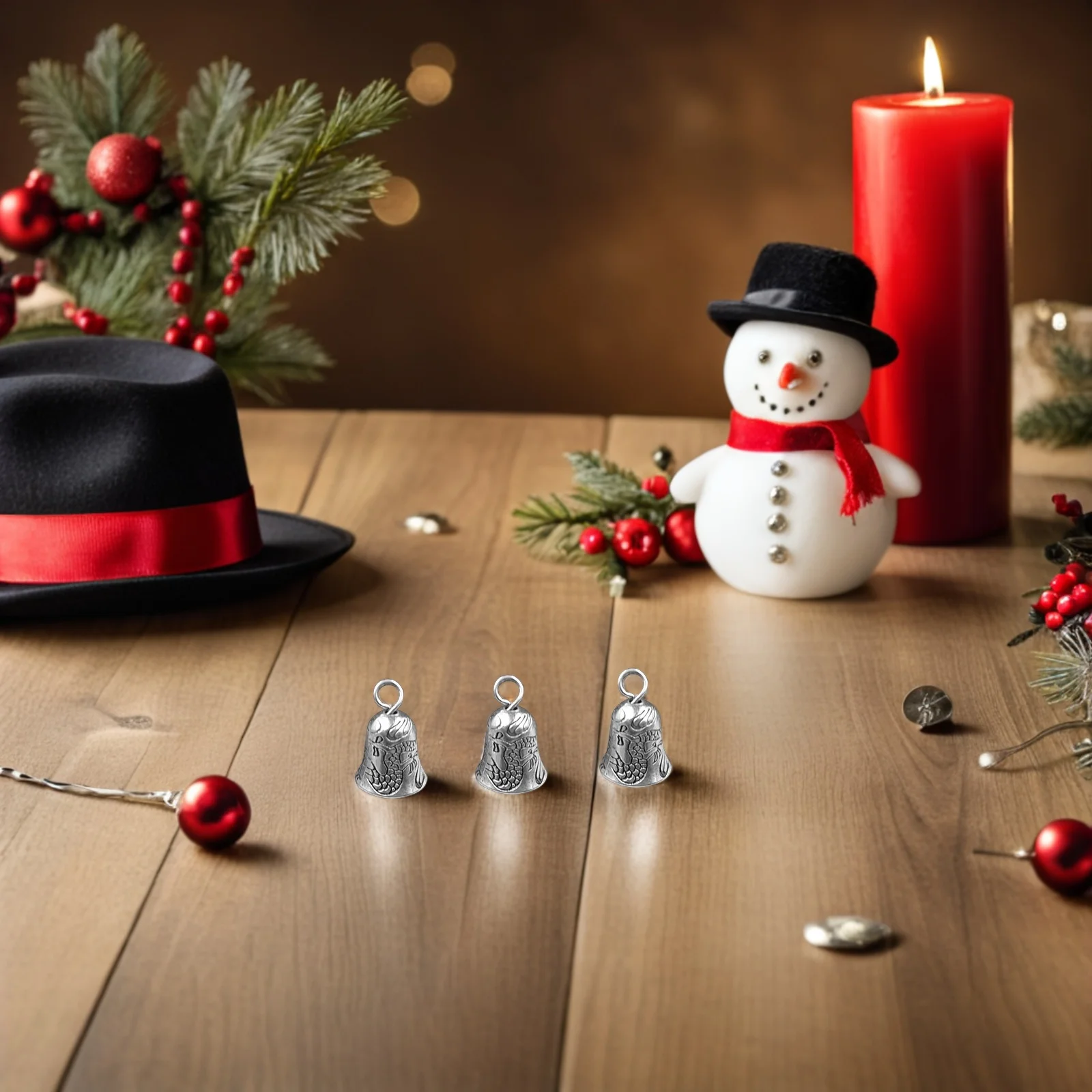 25pcs Vintage Tibetan Silver Alloy Jingle Bells Christmas Tree Hanging Charms Pendants For Crafts Jewelry Making Festive
25pcs Vintage Tibetan Silver Alloy Jingle Bells Christmas Tree Hanging Charms Pendants For Crafts Jewelry Making Festive