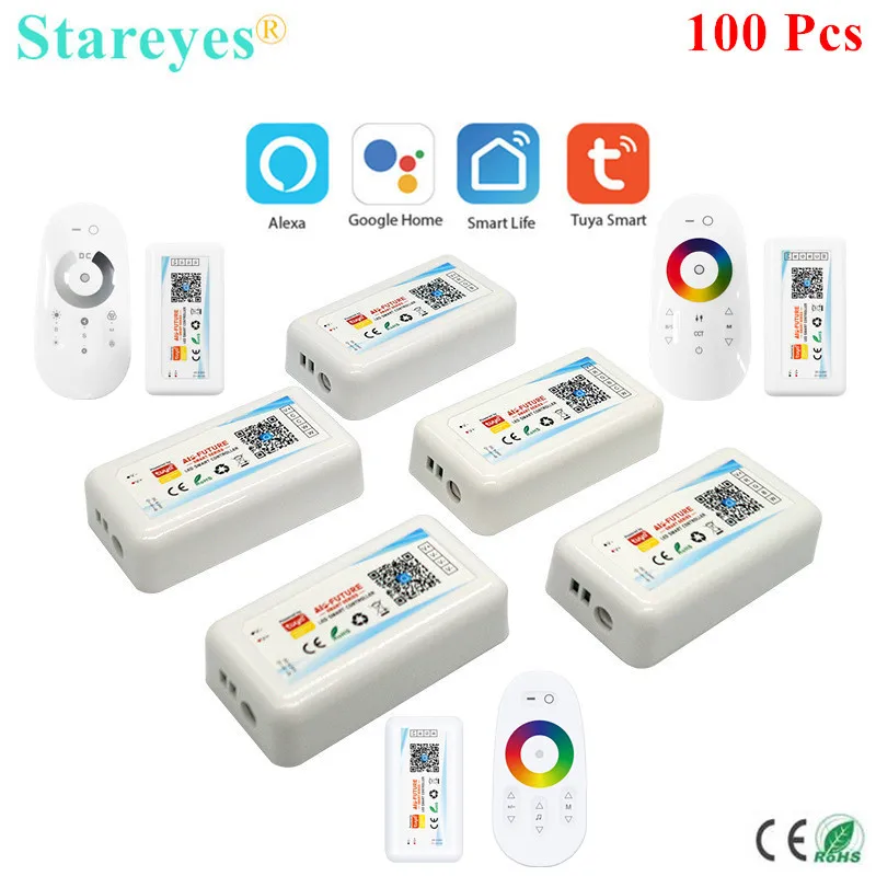 100 Pcs WiFi Smart Tuya Controller Alexa Google Home Voice DC5-24V Single color CCT RGB RGBW RGB CCT 5 in 1 LED Strip Dimmer APP
100 Pcs WiFi Smart Tuya Controller Alexa Google Home Voice DC5-24V Single color CCT RGB RGBW RGB CCT 5 in 1 LED Strip Dimmer APP