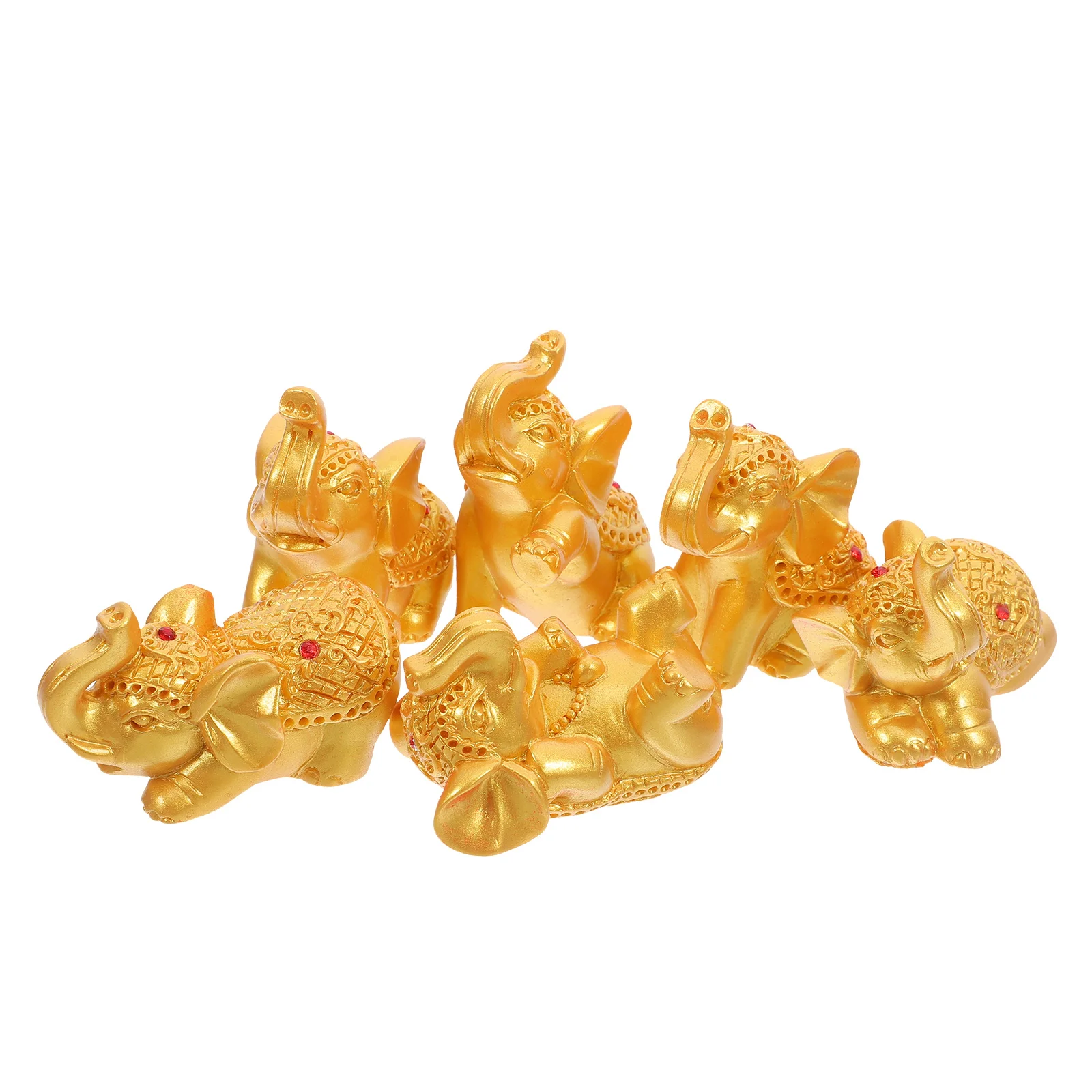 6 Pcs Resin Elephant Statue Decorative Set Ornaments Cute for Home Bedroom Figurines Statues
6 Pcs Resin Elephant Statue Decorative Set Ornaments Cute for Home Bedroom Figurines Statues
