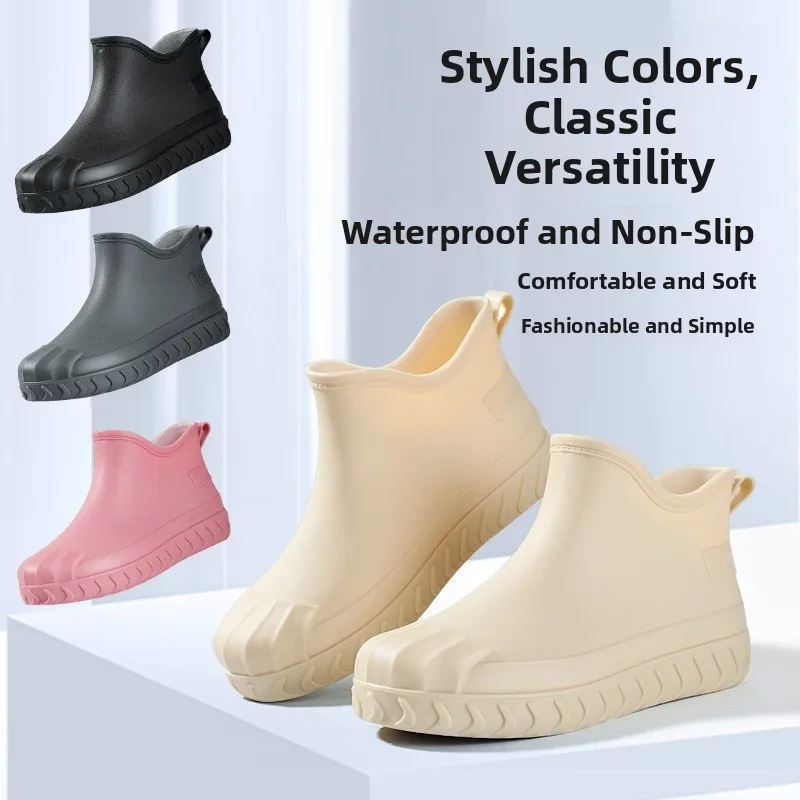 New Fashionable Thickened Short Tube Rain Boots Women's Kitchen Anti-slip Waterproof Lightweight Wear-resistant Fleece Lined ...
New Fashionable Thickened Short Tube Rain Boots Women's Kitchen Anti-slip Waterproof Lightweight Wear-resistant Fleece Lined ...