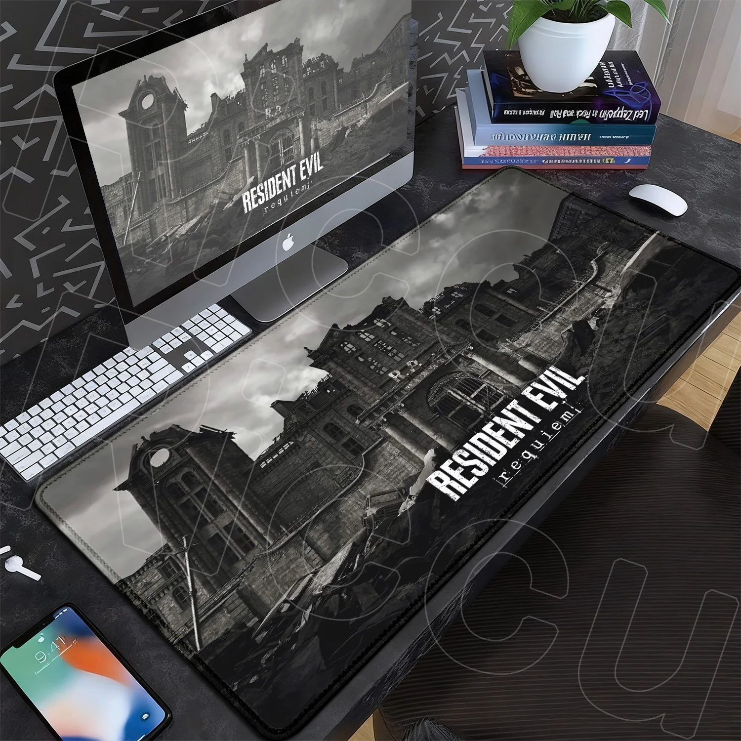 Hot Gaming R-Resident Evil Requiem Rubber Anti-slip Base Desk Mat XXL HD Custom PC Office Mouse Pad Gamer Speed Keyboard Cushion