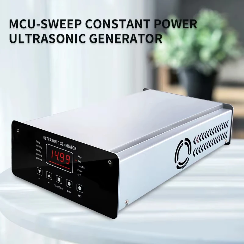 JYD-2700G Ultrasonic Generator 20K 2000W Ultrasonic Transduitor Mask Ear Strap Spot Welding, Fabric Leather Plastic Welder
JYD-2700G Ultrasonic Generator 20K 2000W Ultrasonic Transduitor Mask Ear Strap Spot Welding, Fabric Leather Plastic Welder