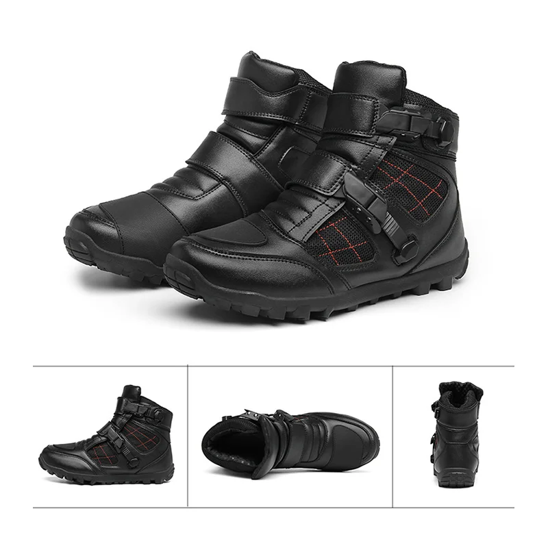 2026 New Men's Leather Motorcycle Boots Casual Cross-country Anti-slip Breathable Motorbike Riding Shoes
2026 New Men's Leather Motorcycle Boots Casual Cross-country Anti-slip Breathable Motorbike Riding Shoes