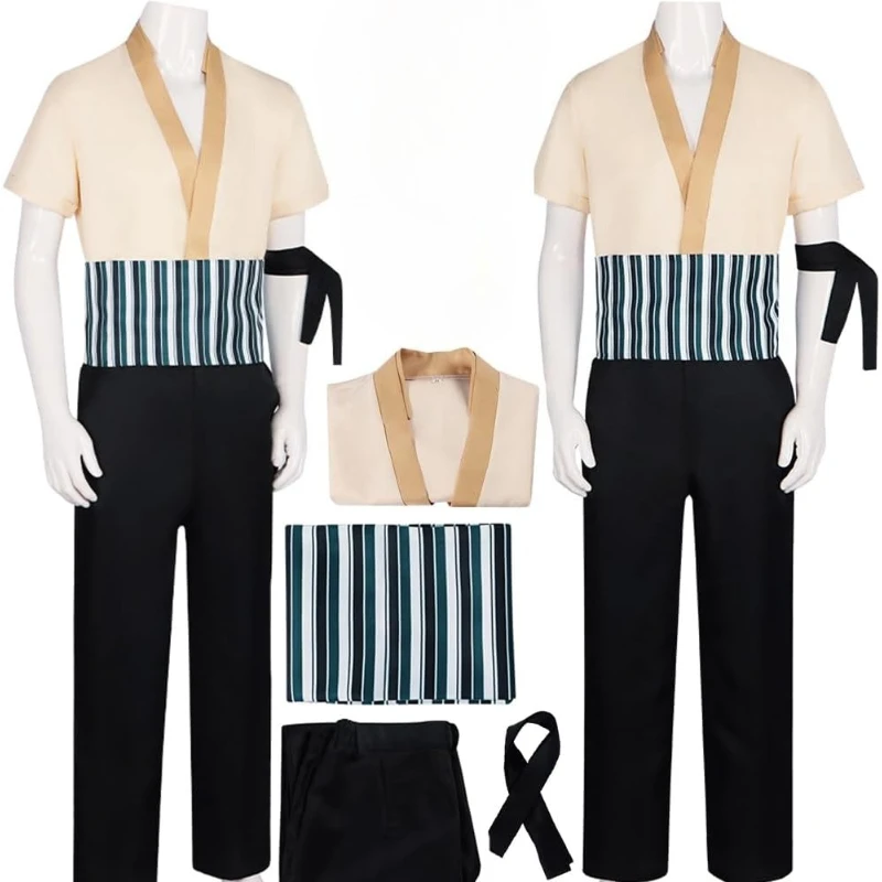 Movie Zoro Cosplay Costume Pirate Roronoa Fantasy Short Sleeved Suits Disguise Halloween Adult Men Outfit
Movie Zoro Cosplay Costume Pirate Roronoa Fantasy Short Sleeved Suits Disguise Halloween Adult Men Outfit
