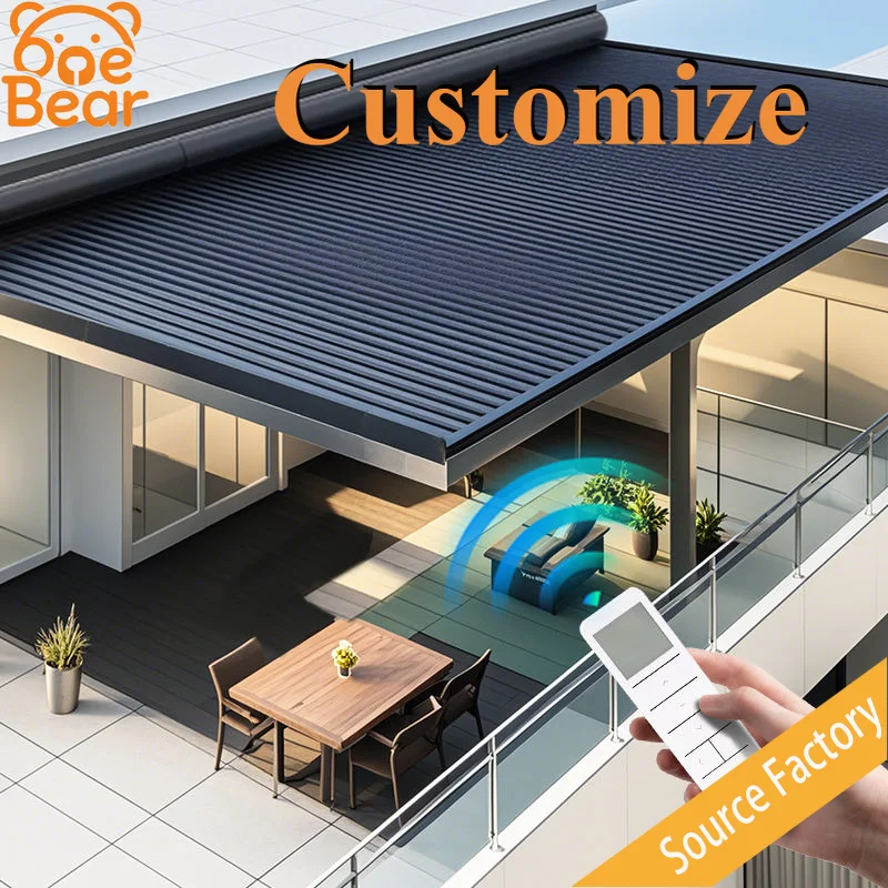 Electric Telescopic Aluminum Sky Awning Windproof Retractable Roof Shade For Cafe Restaurant Backyard Leisure Canopy
Electric Telescopic Aluminum Sky Awning Windproof Retractable Roof Shade For Cafe Restaurant Backyard Leisure Canopy