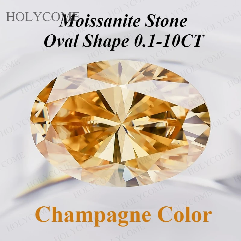 0.1-10ct Rare Oval Cut Moissanite Loose Stone Champagne Lab Grown Gemstone With GRA Certificate Moissanite Diamond Jeweley DIY
0.1-10ct Rare Oval Cut Moissanite Loose Stone Champagne Lab Grown Gemstone With GRA Certificate Moissanite Diamond Jeweley DIY