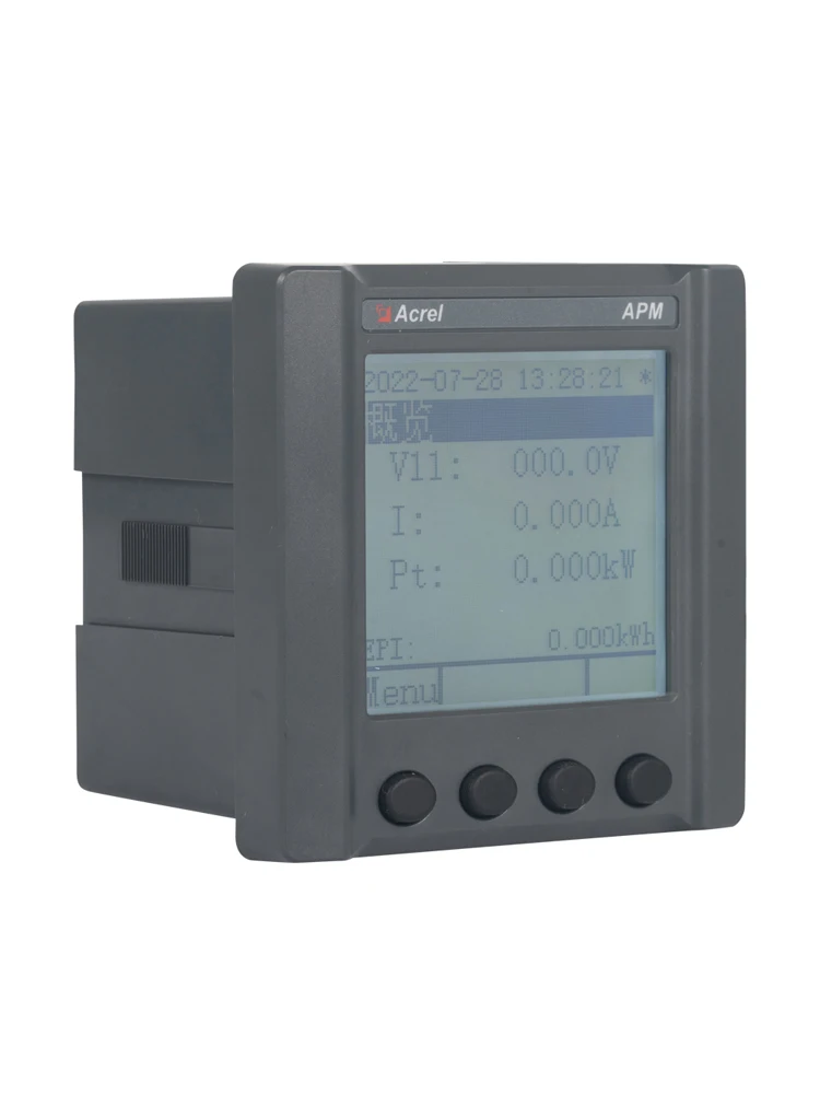 Acrel APM520 Panel Mounted LCD Display Ethernet 4G Wifi Wireless Smart Energy Meter 3 Phase with MQTT Modbus-TCP
Acrel APM520 Panel Mounted LCD Display Ethernet 4G Wifi Wireless Smart Energy Meter 3 Phase with MQTT Modbus-TCP
