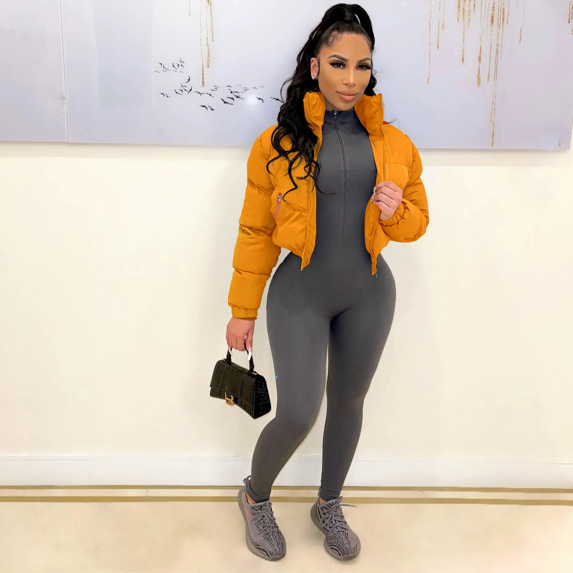 Lady Fall Winter Warm Padded Jackets Coats Women's Casual Fashion Zipper Thick Crop Puffer Jackets Bubble Coat
Lady Fall Winter Warm Padded Jackets Coats Women's Casual Fashion Zipper Thick Crop Puffer Jackets Bubble Coat