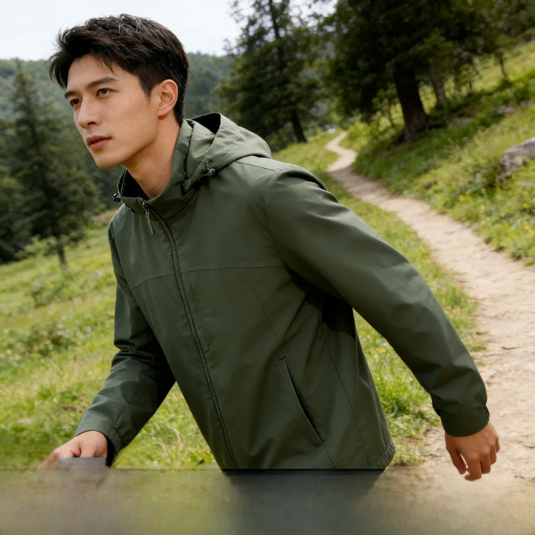 Outdoor Commuting Men's Soft Jacket Waterproof Breathable Windproof Three-Proof Technology Business Casual Coat
Outdoor Commuting Men's Soft Jacket Waterproof Breathable Windproof Three-Proof Technology Business Casual Coat