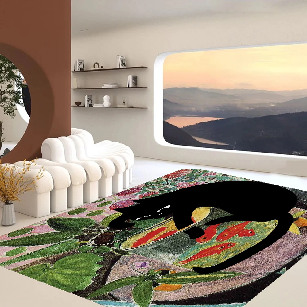 Cat And Goldfish Floor Mat Bathroom Mat Kids Room Bedroom Decoration Balcony Anti-Slip Doormat Living Room Bedside Area Rugs
Cat And Goldfish Floor Mat Bathroom Mat Kids Room Bedroom Decoration Balcony Anti-Slip Doormat Living Room Bedside Area Rugs