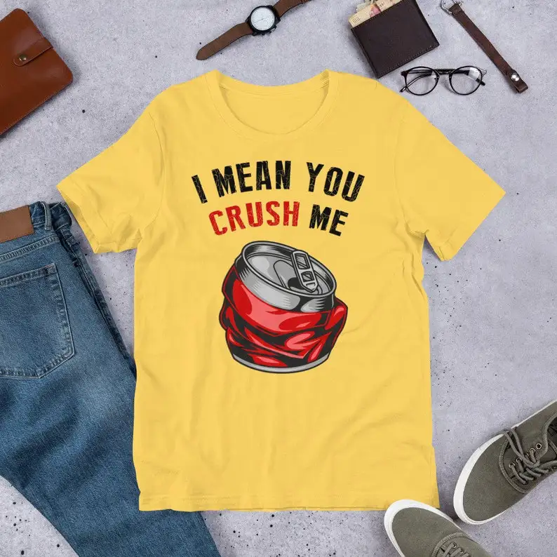 Crush Casual O-Neck Short Sleeve Men's Tees Regular Fit Men Women T Shirt
Crush Casual O-Neck Short Sleeve Men's Tees Regular Fit Men Women T Shirt