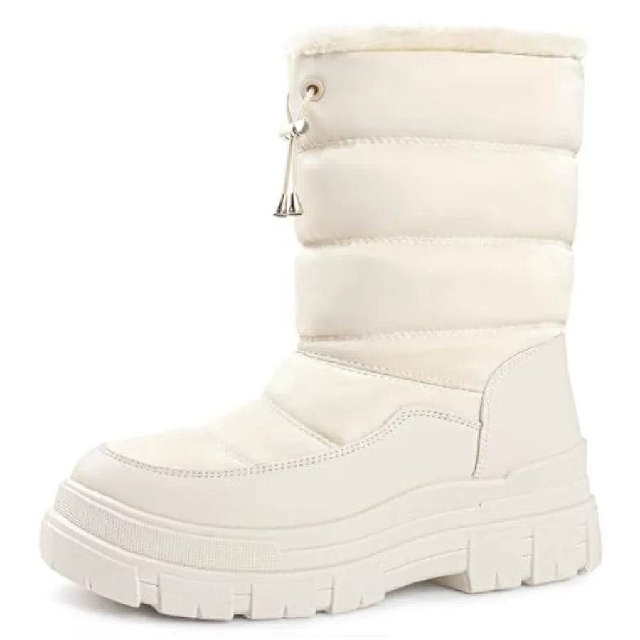 White Snow Boots for Women Waterproof Platform Winter Boots
White Snow Boots for Women Waterproof Platform Winter Boots