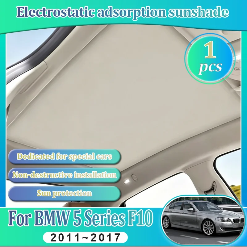 For BMW 5 Series F10 Sedan 2011~2017 Car Insulation Sunroof Sunshades Sunshad Electrostatic Adsorption Skylight Blind UV Protect
For BMW 5 Series F10 Sedan 2011~2017 Car Insulation Sunroof Sunshades Sunshad Electrostatic Adsorption Skylight Blind UV Protect