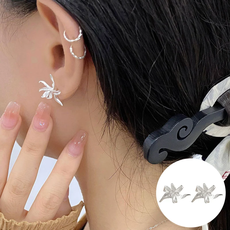 100% 925 Sterling Silver Flower Earrings for Women Girl Simple Fashion Plant Lris Design Jewelry Birthday Gift Dropshipping
100% 925 Sterling Silver Flower Earrings for Women Girl Simple Fashion Plant Lris Design Jewelry Birthday Gift Dropshipping