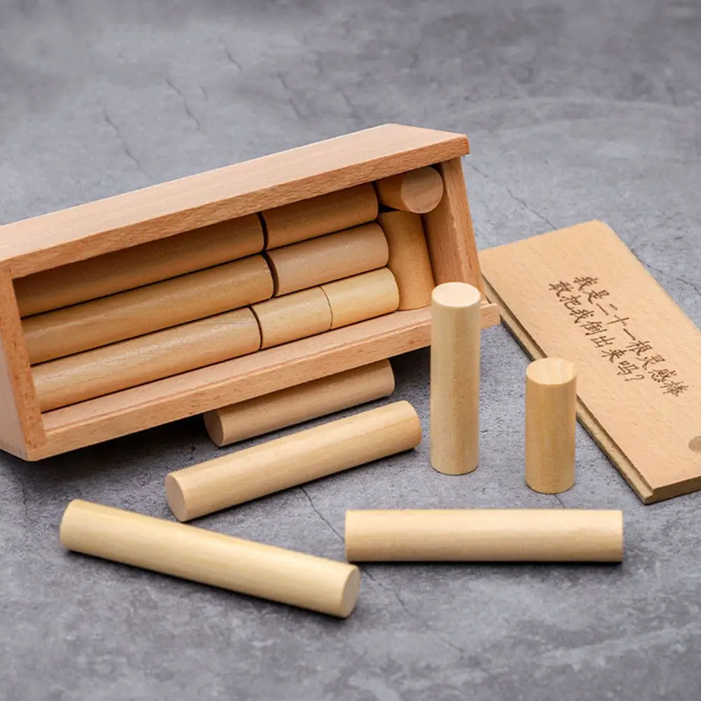 1Set Brain Teaser Stick Wooden Luban Box Puzzle Develop Iq Problem Solving Educational Gift
1Set Brain Teaser Stick Wooden Luban Box Puzzle Develop Iq Problem Solving Educational Gift