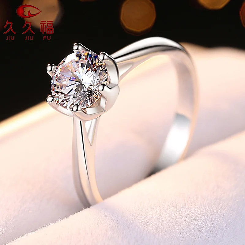Retro Six-Claw Lotus Ring for Women, PT950 Platinum Base and 1 Carat Moissanite, display unique oriental feminine style.
Retro Six-Claw Lotus Ring for Women, PT950 Platinum Base and 1 Carat Moissanite, display unique oriental feminine style.