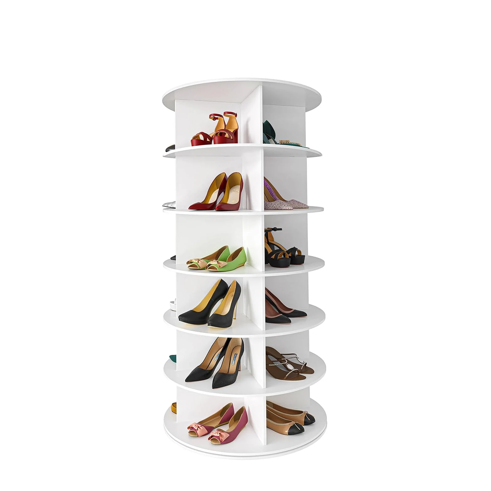 360 Shoe Organizer Rotate, 6-Tier Vertical White Shoe Rack, Shoe Carousel, Round Shoe Rack for Closet Entryway Corner Garage
360 Shoe Organizer Rotate, 6-Tier Vertical White Shoe Rack, Shoe Carousel, Round Shoe Rack for Closet Entryway Corner Garage