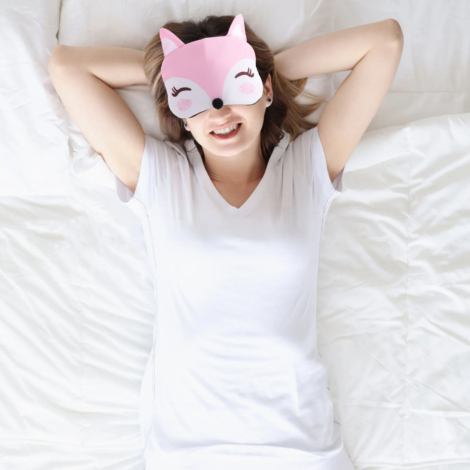 2Pcs Cute Animal Fox Sleep Mask Cartoon Eye Cover Adjustable Strap Night Sleeping Travel Light Block
2Pcs Cute Animal Fox Sleep Mask Cartoon Eye Cover Adjustable Strap Night Sleeping Travel Light Block